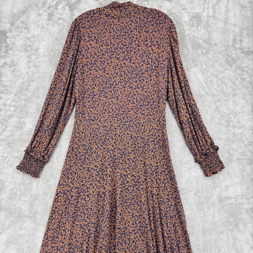 Draper James Dress Womens Large Modest Floral Cottage Stretch Knit Prairie Maxi‎ - Picture 6 of 12